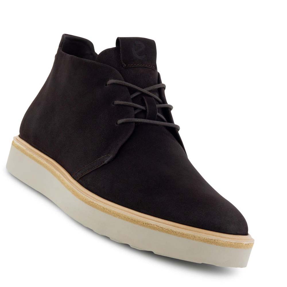 Men's Ecco Techwelt Chukka Boots Black | Canada 450TCE